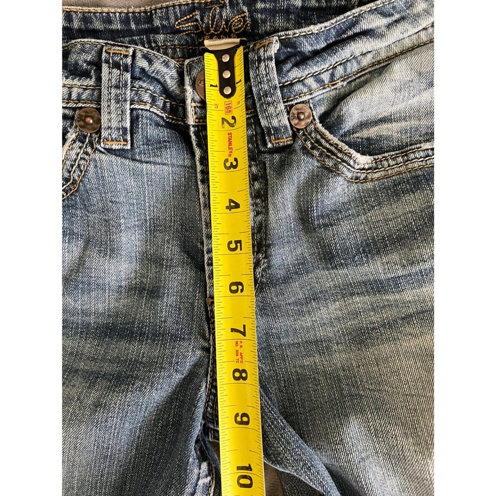 Silver Jeans Lola Mid Rise Bootcut Jeans Medium Wash Size 14 L33 LONG - Picture 8 of 12